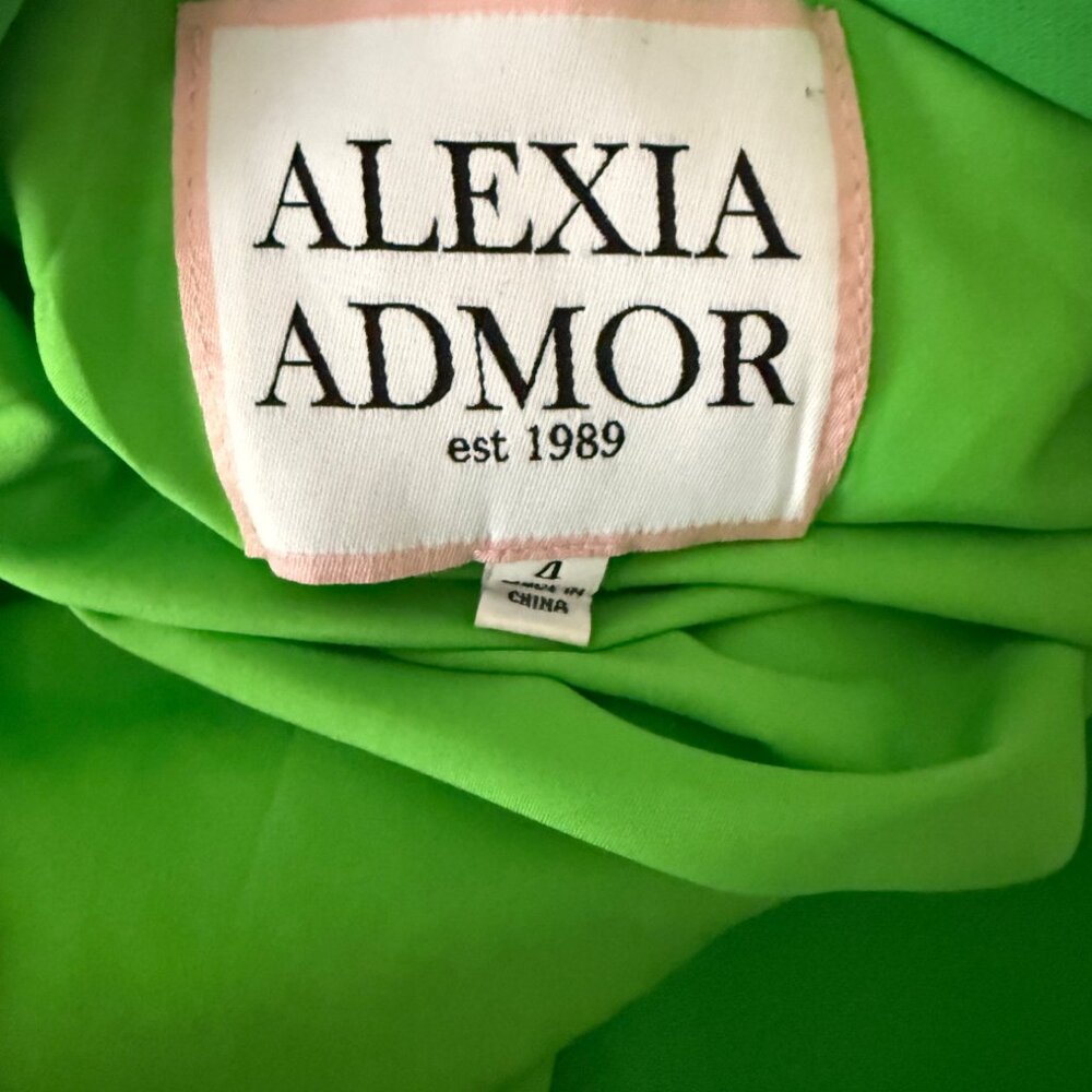 Alexia Admor Womens Green Cropped Blazer Size S - Picture 6 of 7